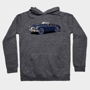 Classic MG MGA Roadster in blue Hoodie